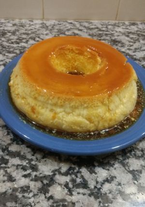 Una foto de Flan casero