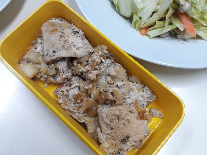 Resep Ayam panggang teflon bumbu carbonara Praktis