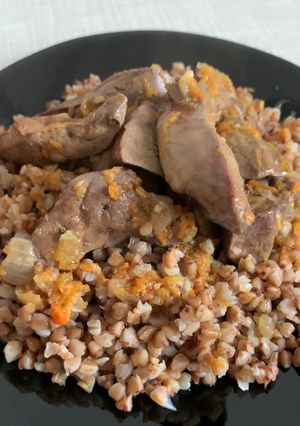 Фото Нежная печёнка в сковородке🥘.