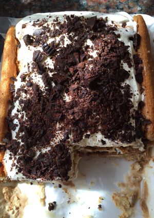 Una foto de Torta helada de vainillas 
