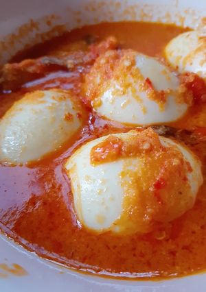 Foto resep Balado Telor Ayam Gurih Cuy