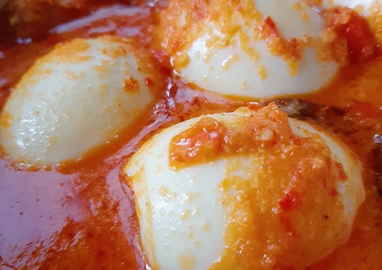 Resep Balado Telor Ayam Gurih Cuy, Lezat