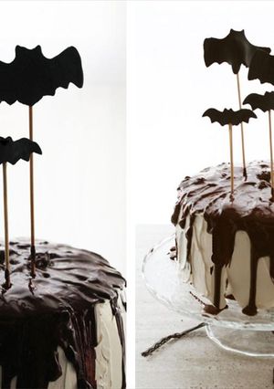Una foto de Receta tarta de chocolate y mascarpone para halloween