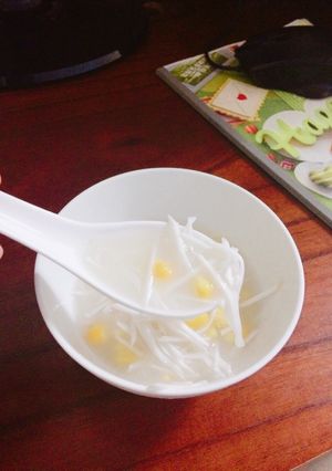 Hình của món Chè ngô cốt dừa.