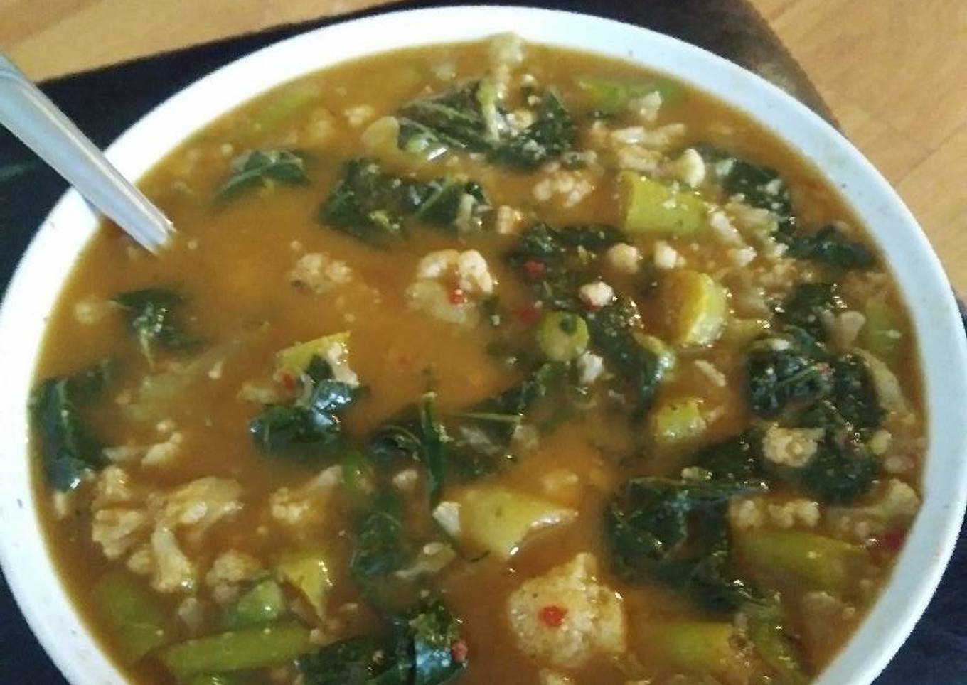 Hacked 'All-You-Can-Eat' Cauliflower Soup (Vegetarian/Low Carbs/