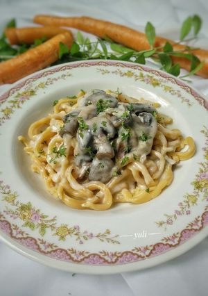 Foto resep Mi wortel with mushroom sauce