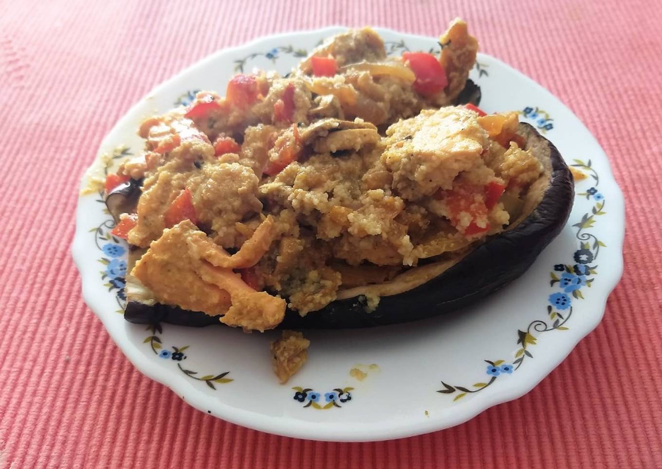 Berenjenas Rellenas de Salmón y Cous-Cous