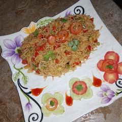 A picture of Veg mexican rice.