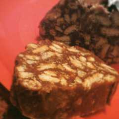 Una foto de Salami de chocolate