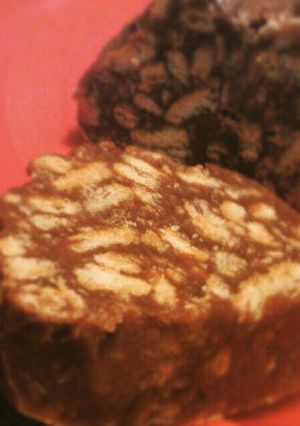 Una foto de Salami de chocolate