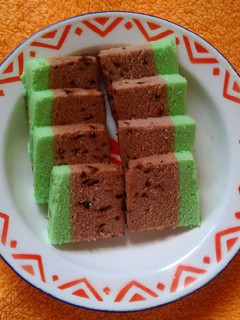 Foto resep Putih telur Choco Pandan Steam Cake
