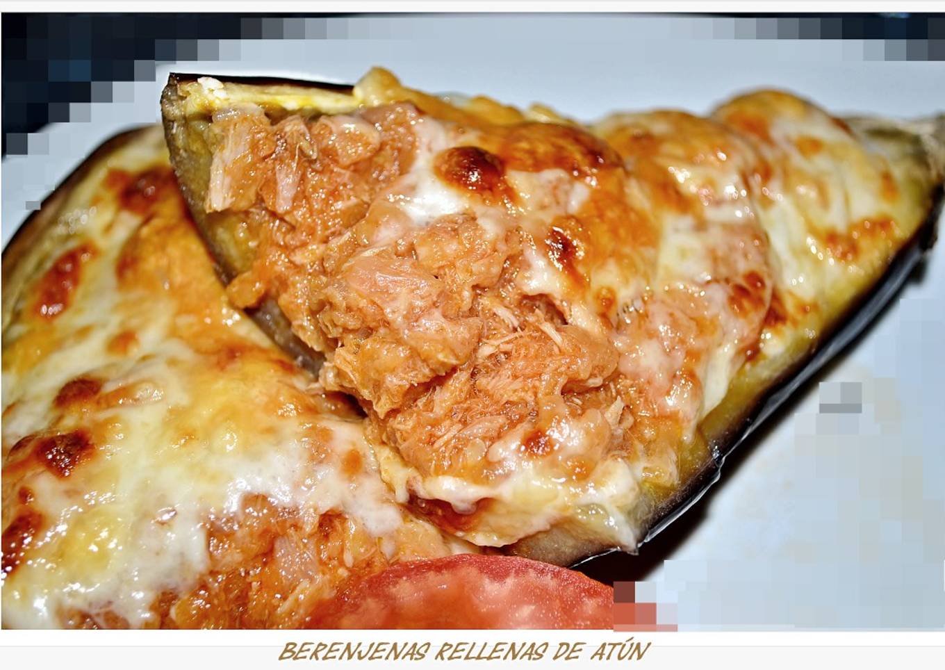 Berenjenas rellenas de atún. (Thermomix)
