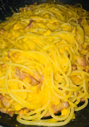 O poză a rețetei Spaghete alla carbonara.