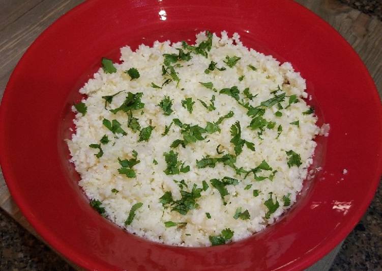 Recipe: Perfect Healthy Cauliflower Rice