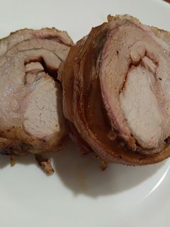 Una foto de Roll de costillas de cerdo a lo Bendecido