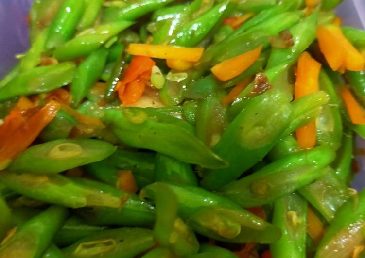 Oseng buncis wortel super pedas