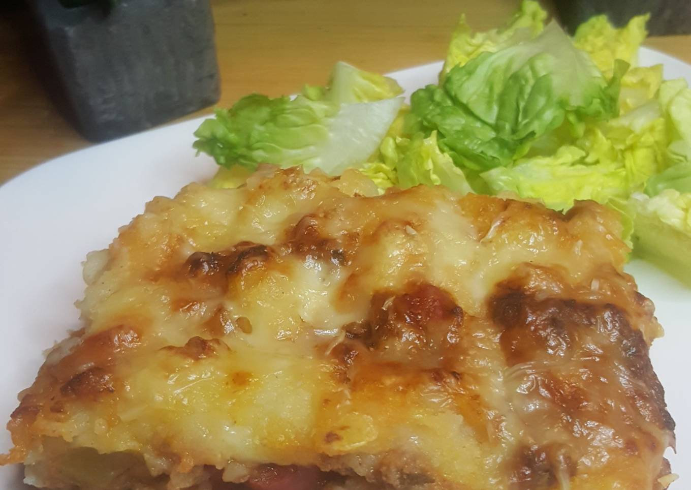 Écrasé de pommes de terre aux légumes et viande hachée