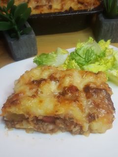Une photo de Écrasé de pommes de terre aux légumes et viande hachée