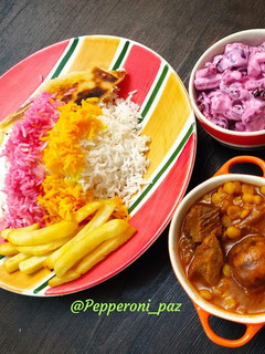 عکسی از دستور چلو خورشت قیمه