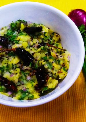 A picture of Aloo Chokha.