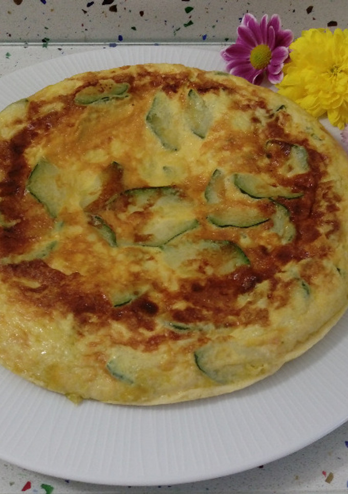 Una foto de Tortilla de calabacines