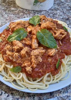 Une photo de Spaghetti au thon
