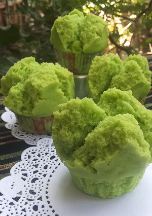 Foto resep Bolu Kukus Mekar Pandan (no mixer 1 telur aja)