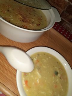 صورة لوصفة شوربة الدجاج والخضار 😋😋😋😋
