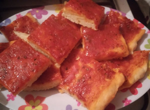 Una foto de Pizza casera con Royal