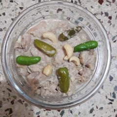 A picture of Steamed Chicken Bharta.