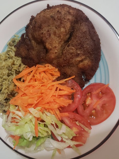 Una foto de Milanesa de churrasco..