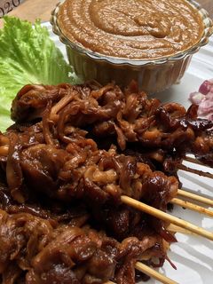 Foto resep Sate Jamur Tiram Saus Kacang Yummy
