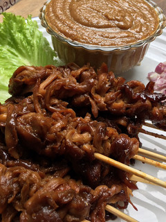 Foto resep Sate Jamur Tiram Saus Kacang Yummy