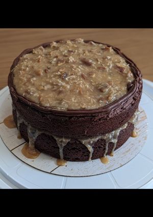 A picture of German Chocolate Cake.