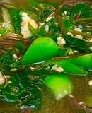 Canh mướp mồng tơi