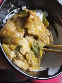 A picture of Stirfry leeks and pork.