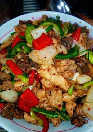 รูปของ ไก่ผัดพริกป่นคั่ว