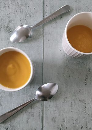 Une photo de Soupe à la courge butternut, carotte, pomme et pomme de terre 🥕