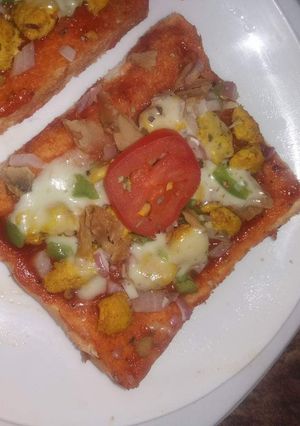 A picture of Bread pizza.