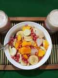 Fruit Chat with Cold Coffee