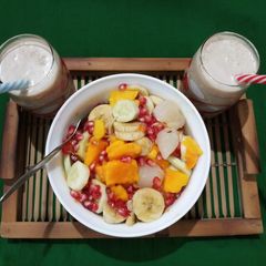 A picture of Fruit Chat with Cold Coffee.