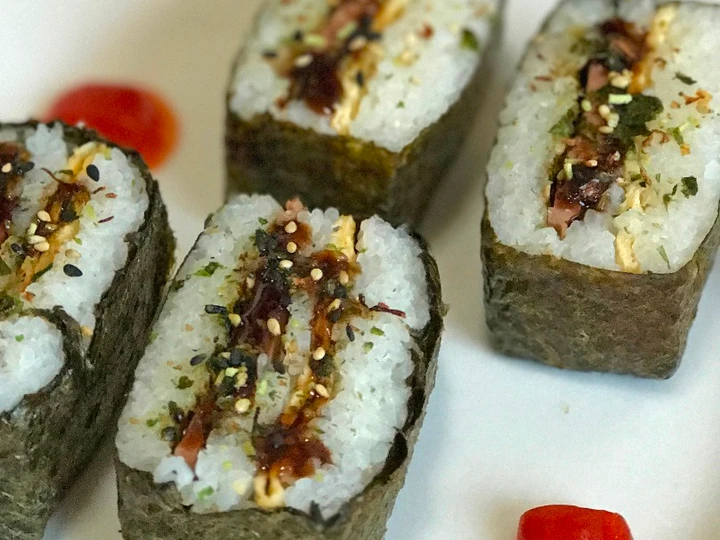 Cara Sederhana Menyiapkan Resep  Onigirazu/おにぎりらず (Isi Telur Dadar &amp;amp; Ham Ayam) yang Sempurna, Lezat Sekali