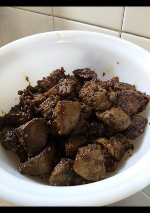 A picture of Dry kaleeji.