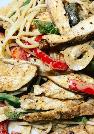 รูปของ สปาเกตตี้ไก่หมักคาจุน (Cajun Chicken Spaghetti)