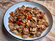 Gambar tumis jamur merang pedas