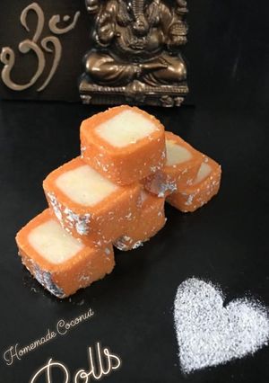 કોકોનટ રોલ (Coconut rolls recipe in gujarati) રેસીપી મુખ્ય ફોટો