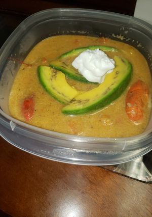 A picture of Crawfish soup.