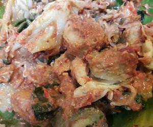 Mudahnya Menyajikan Rujak kangkung Gurih Mantul