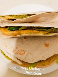 Guacamole Eggs Wrap ainihin hoton girkin