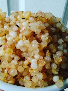A picture of Sabudana ki khichdi.
